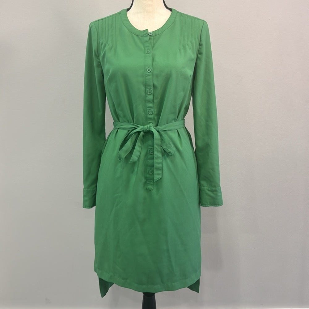 Merona Kelly Green Long Sleeved Mini Dress. Sz S/P